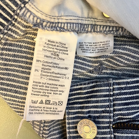 9" Mid-Rise Skinny Jeans in Piper Stripe | Size 30 - Picture 11 of 12